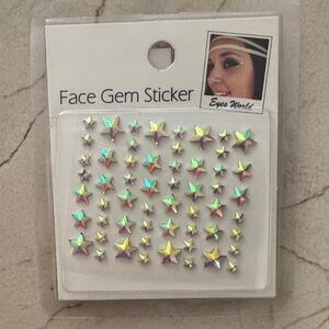 Eyes World Iridescent Face Gem Sticker Set - NWT